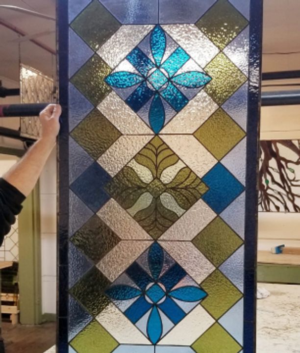 stained glass in finish