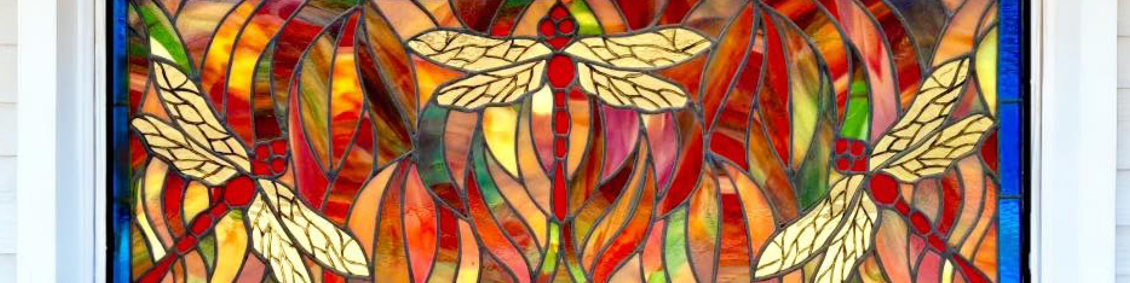 dragonfly stained glass