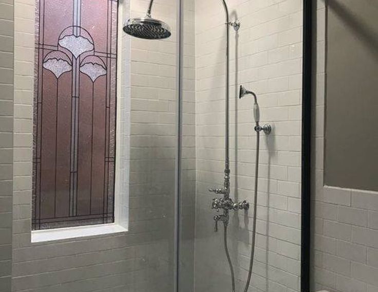 stained glass shower head