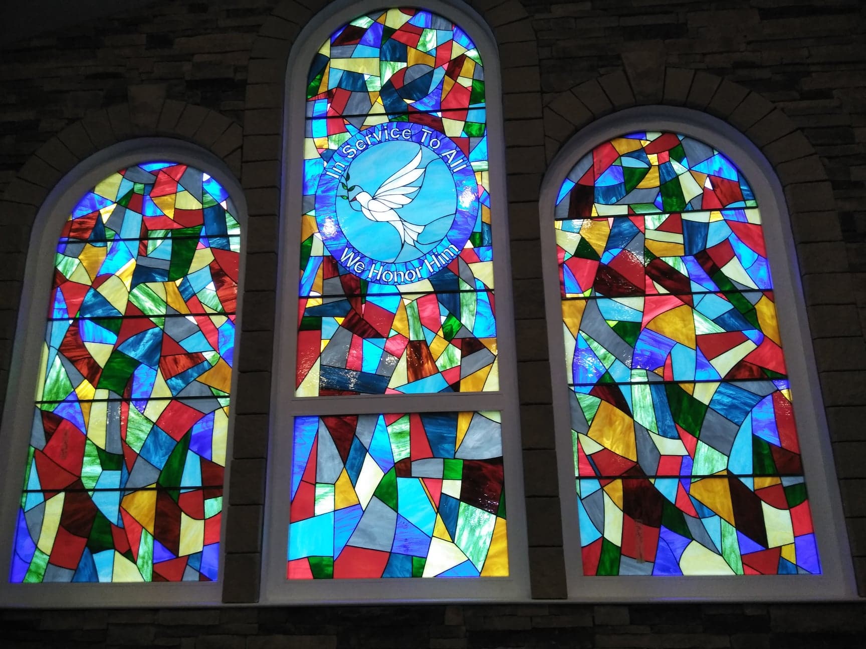 stained glass church windows