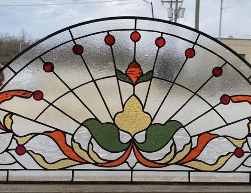 stained glass oval