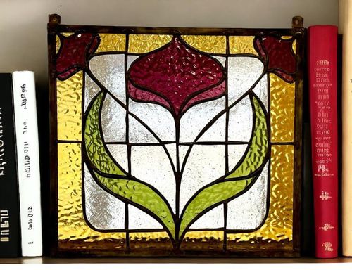 stained glass rose