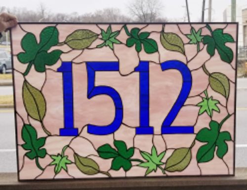 stained glass numbers