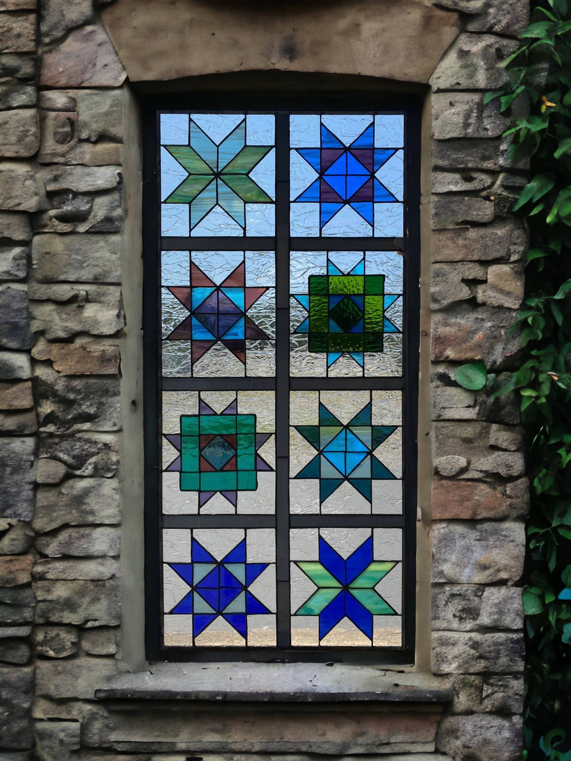 stained glass window pattern