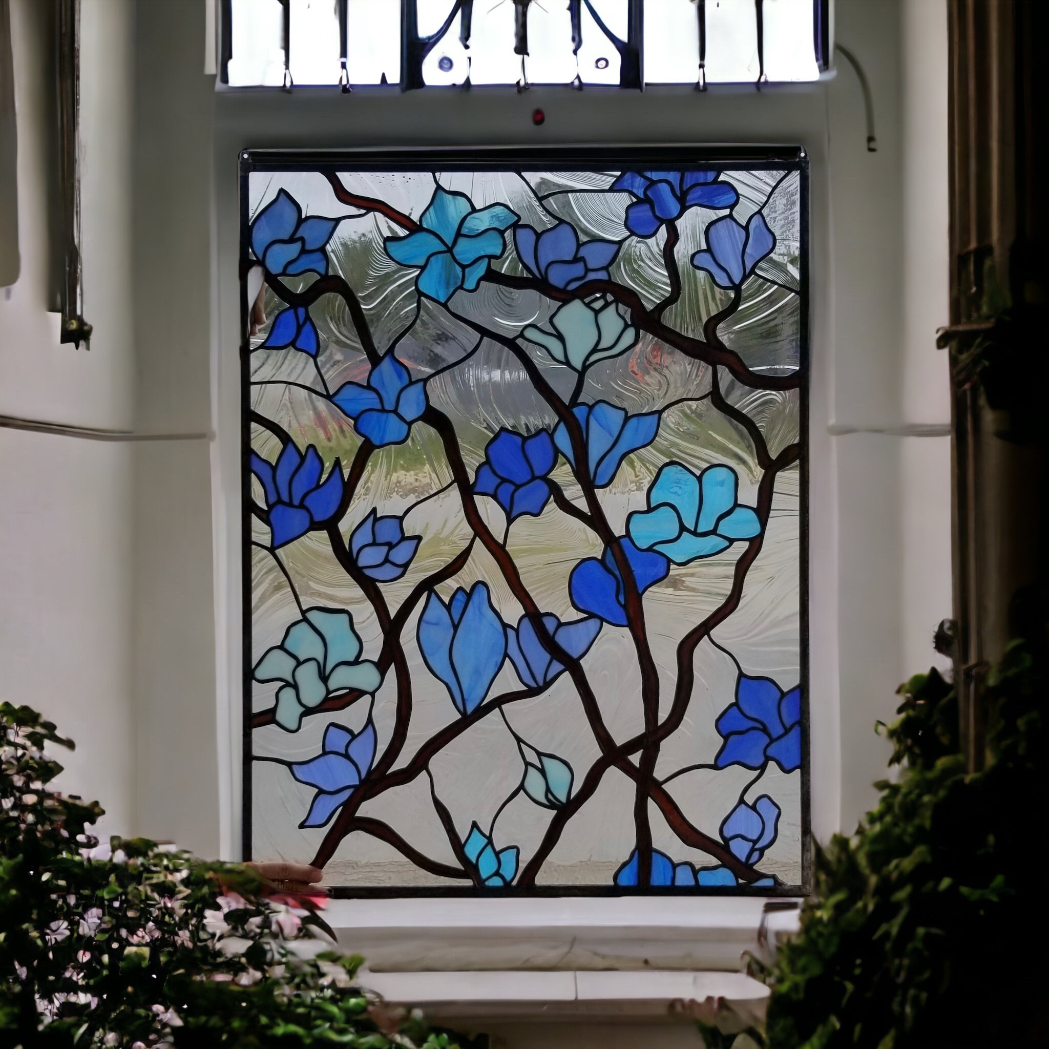 stained glass window tree