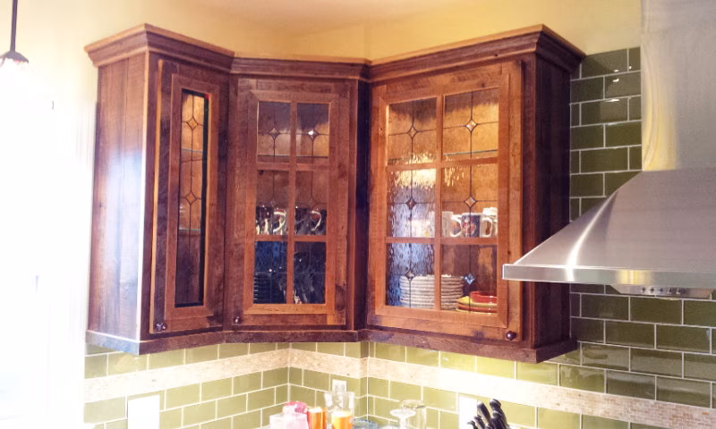 Timeless Clear Beveled Diamond Stained Glass Kitchen Cabinet Inserts CI-8 - Image 10