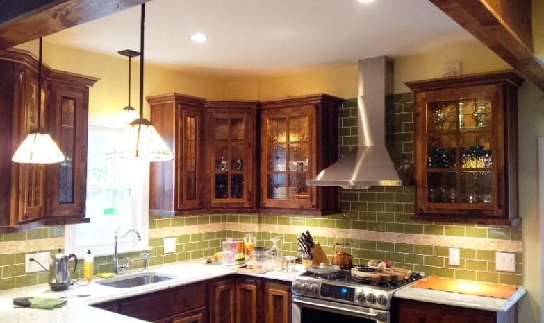Timeless Clear Beveled Diamond Stained Glass Kitchen Cabinet Inserts CI-8 - Image 7