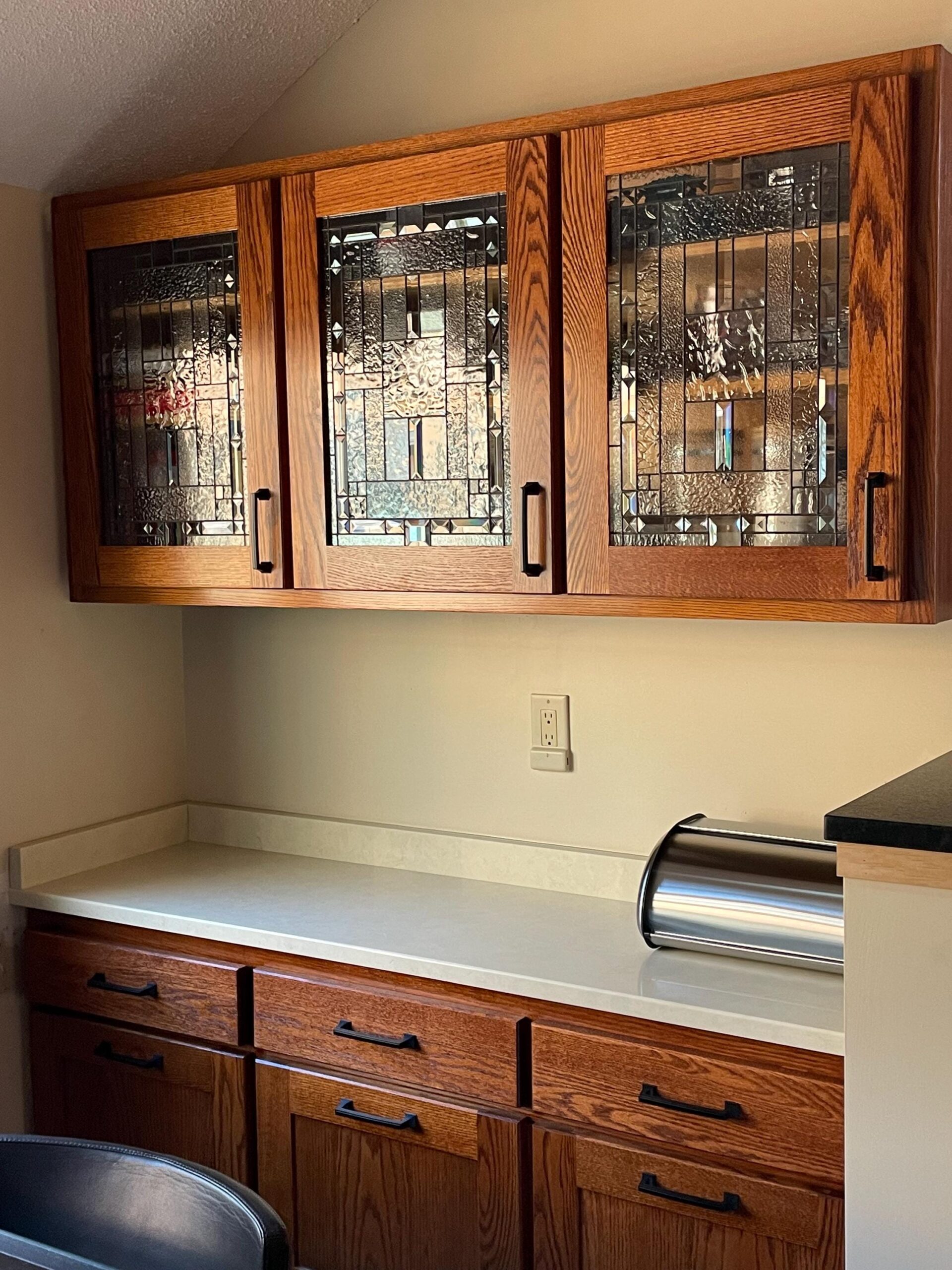 Timeless Clear Beveled Diamond Stained Glass Kitchen Cabinet Inserts CI-89 - Image 2